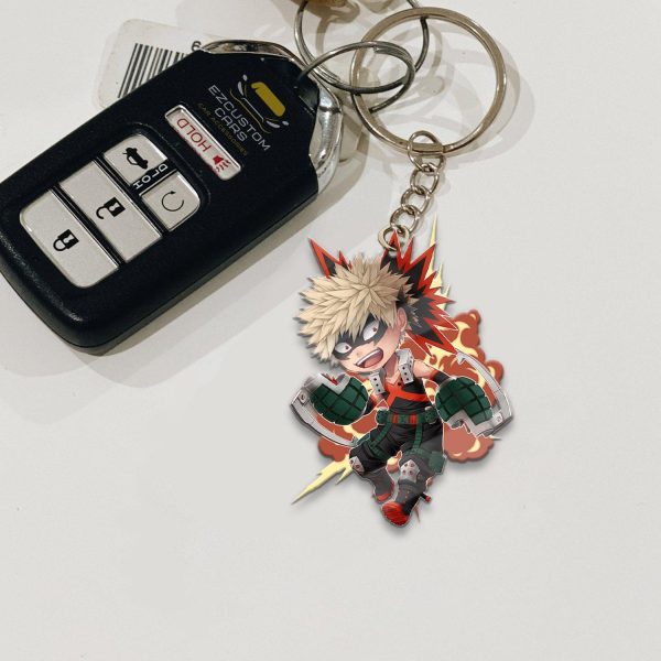 Bakugo Keychains Custom Kachan My Hero Academia Anime Car Accessories
