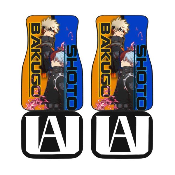 Bakugo x Shoto Todoroki Car Floor Mats My Hero Academia Bakugo x Shoto Todoroki Car Floor Mats My Hero Academia