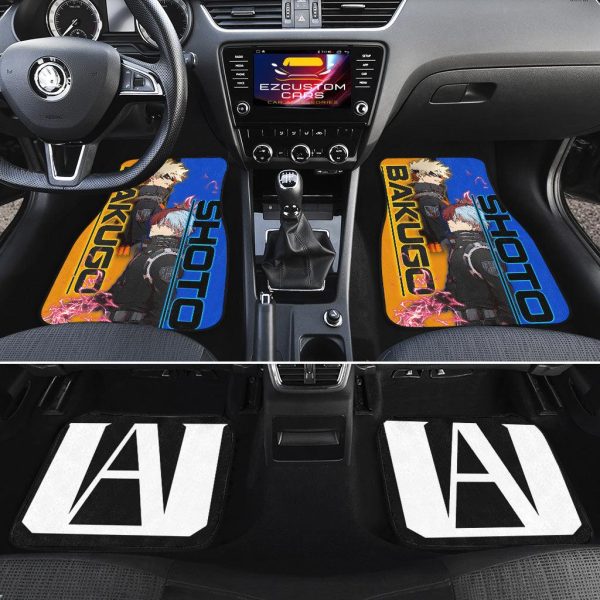 Bakugo x Shoto Todoroki Car Floor Mats  My Hero Academia