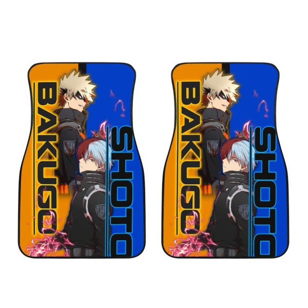 bakugo x shoto todoroki car floor mats my hero academia nbgyc