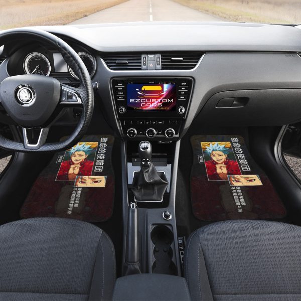 ban custom seven deadly sins anime car floor mats car accessories hw7ro