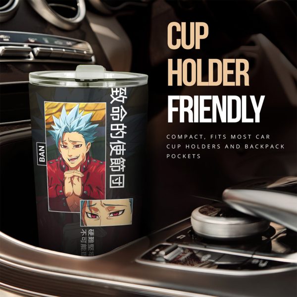 ban custom seven deadly sins anime car tumbler cup car accessories hcx8c
