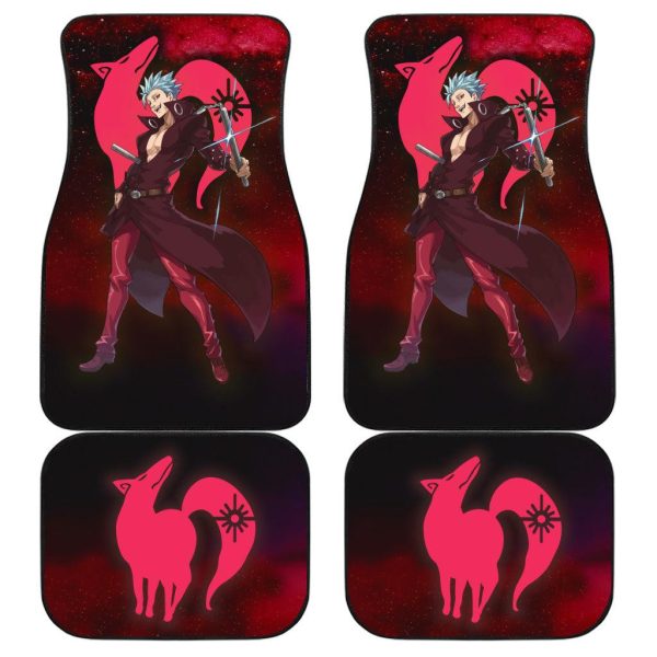 King Seven Deadly Sins Car Floor Mats Custom Anime Car Accessories
