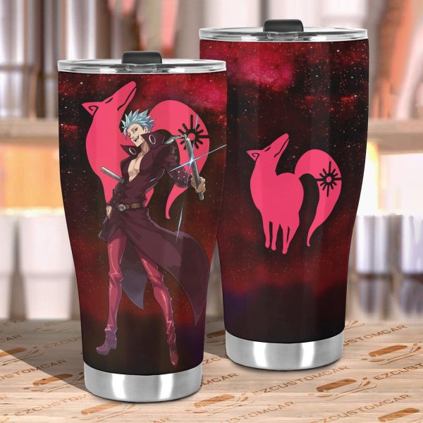 ban seven deadly sins car tumbler cup custom anime car accessories ourwt