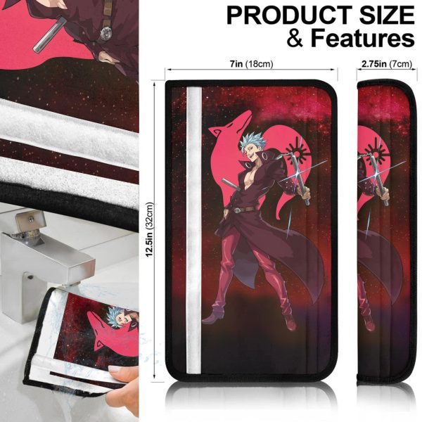 ban seven deadly sins seat belt covers custom anime car accessories bhwli