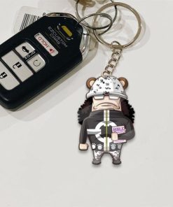 Bartholomew Kuma Keychains Custom One Piece Anime Car Accessories