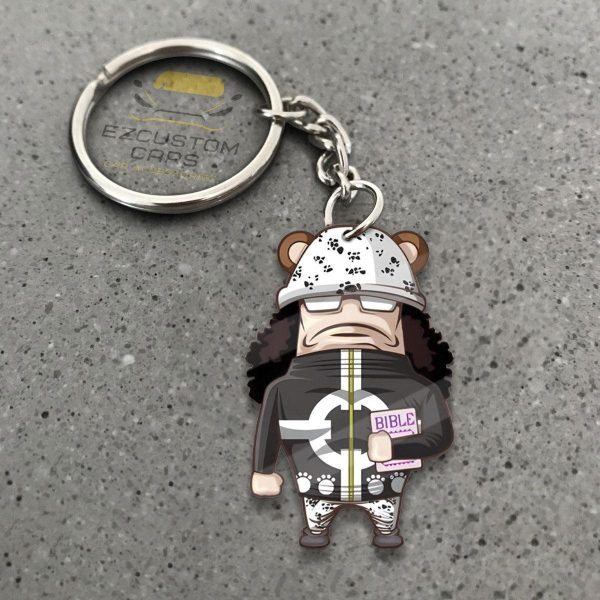 Bartholomew Kuma Keychains Custom One Piece Anime Car Accessories