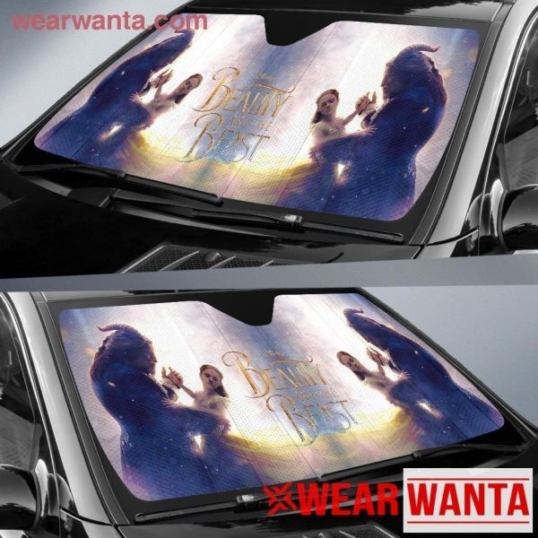 beauty and the beast auto sun shade hzoxn