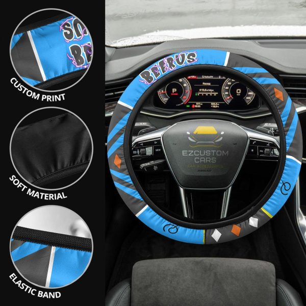 Beerus Anime Steering Wheel Cover Custom Dragon Ball Car Accessories