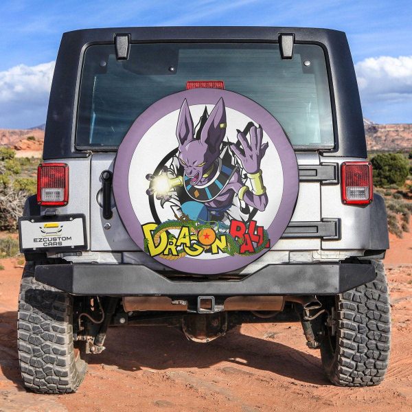 Beerus Spare Tire Cover Custom Dragon Ball Anime Car Accessories