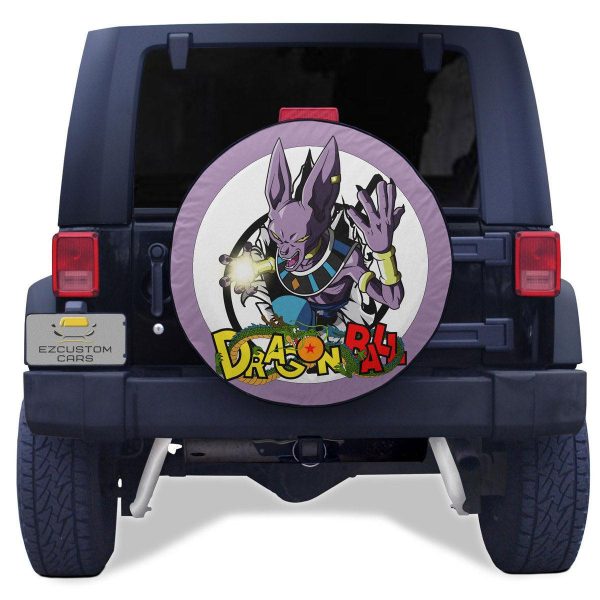 Beerus Spare Tire Cover Custom Dragon Ball Anime Car Accessories