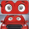 Bewildered Cartoon Eyes Car Windshield Sun Shade