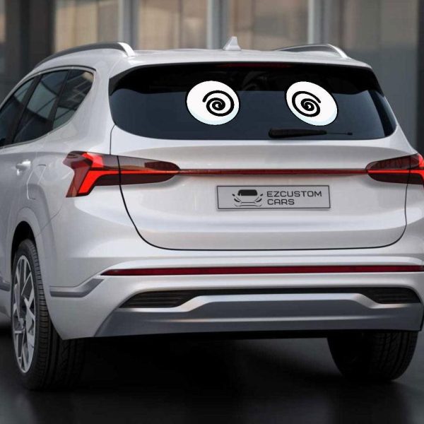 bewildered eyes car sticker custom cartoon car accessories obsz4