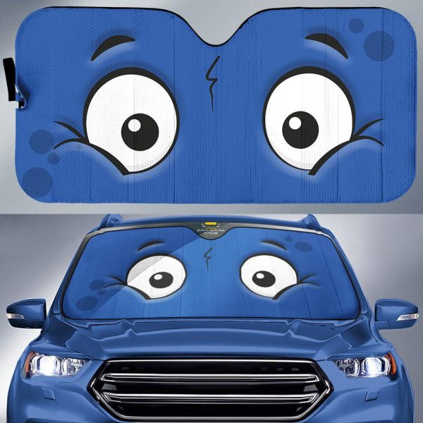big cartoon eyes car windshield sun shade kwmyr