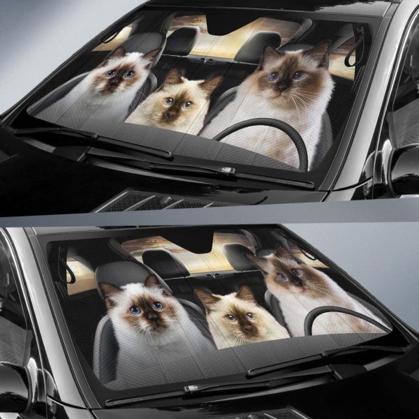 Birman Cat Auto Sun Shade Car Sun Visor Funny