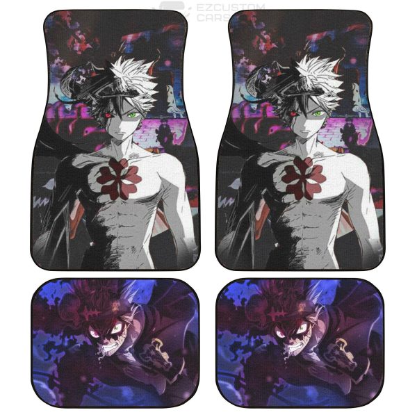 Black Asta Black Clover Car Floor Mats