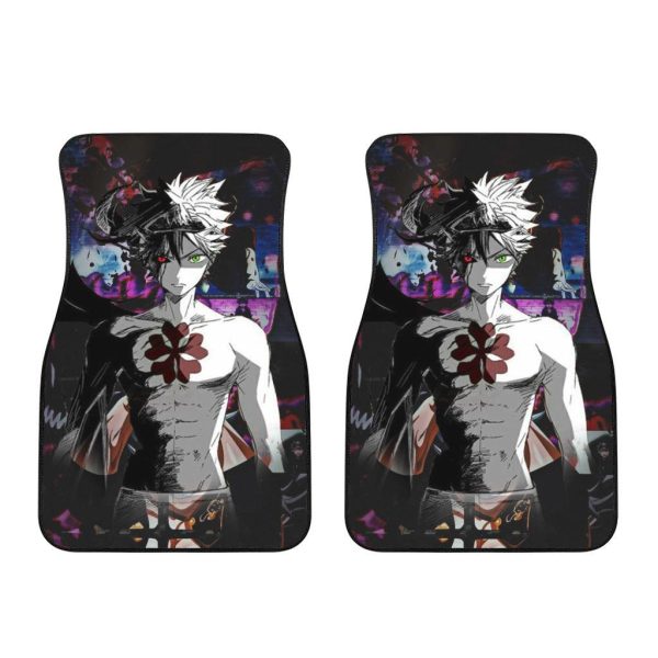 Black Asta Black Clover Car Floor Mats
