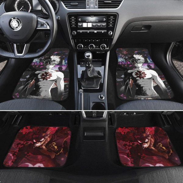 black astablack clover car floor mats rjpvn