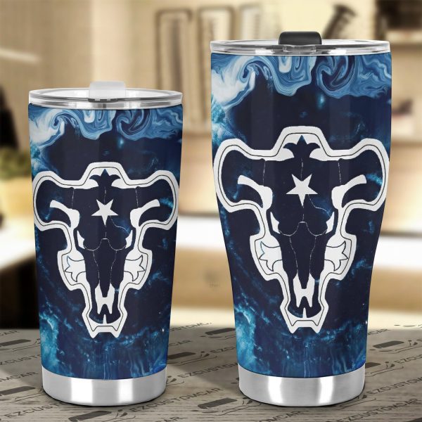 black bull car tumbler cup custom black clover anime car accessories rcrmd