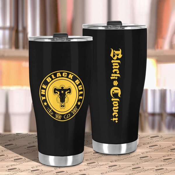 black bull tumbler personalized black clover custom travel tumblers jyooz