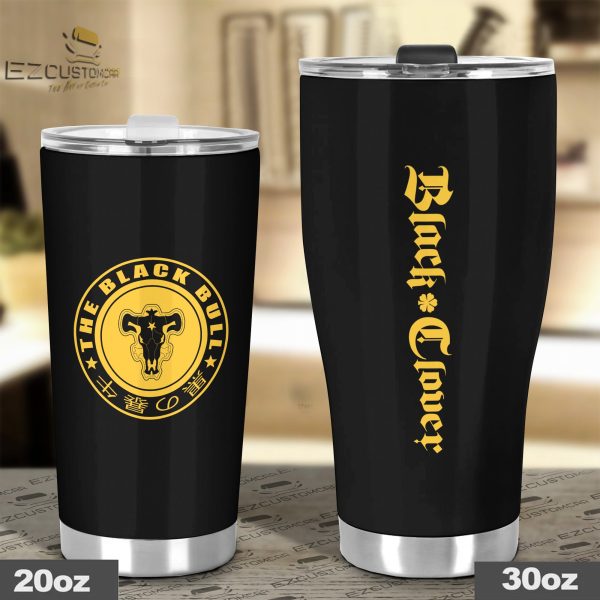 black bull tumbler personalized black clover custom travel tumblers kgxhj