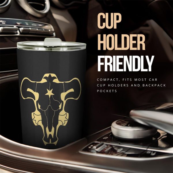 black bull tumbler custom black clover anime drinkwave h12fy