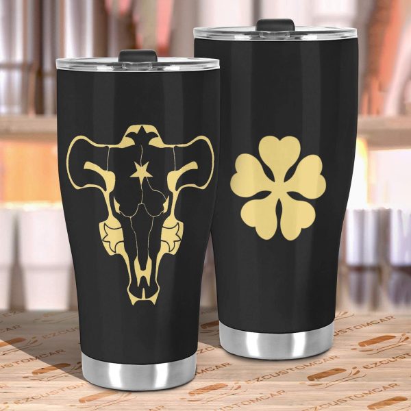 black bull tumbler custom black clover anime drinkwave k79m2
