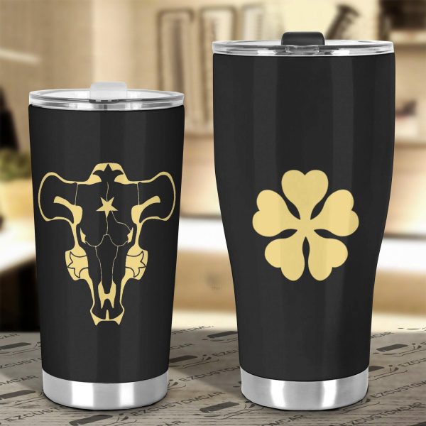 black bull tumbler custom black clover anime drinkwave z5zeq