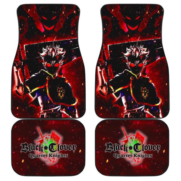 Black AstaBlack Clover Car Floor Mats