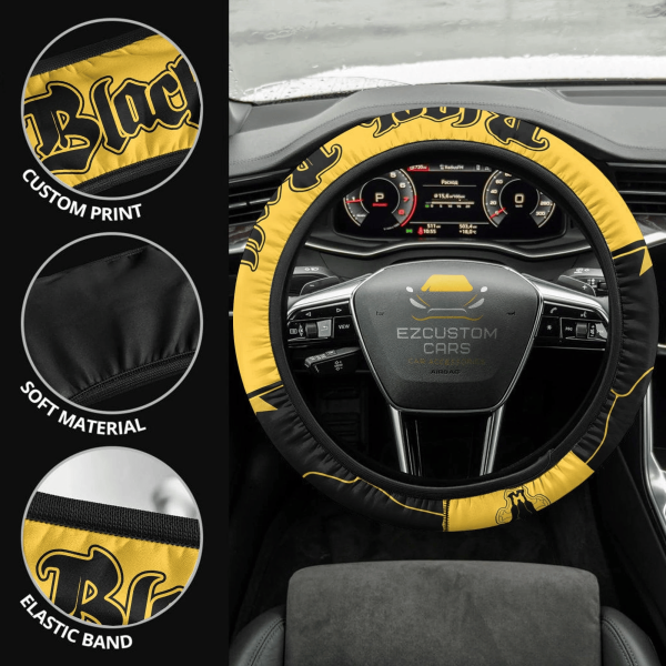 black clover black bull anime steering wheel cover wbhbr