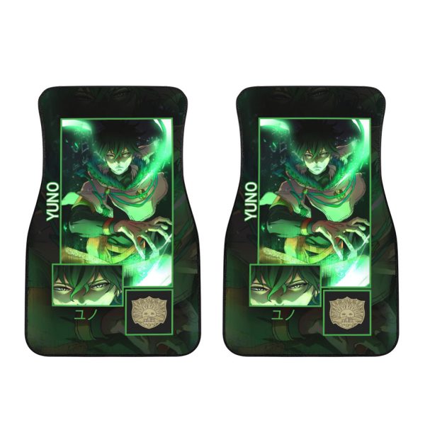 Black Clover Car Floor Mats Custom Yuno