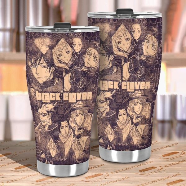 black clover car tumbler cup anime car accessories mix manga 29b46