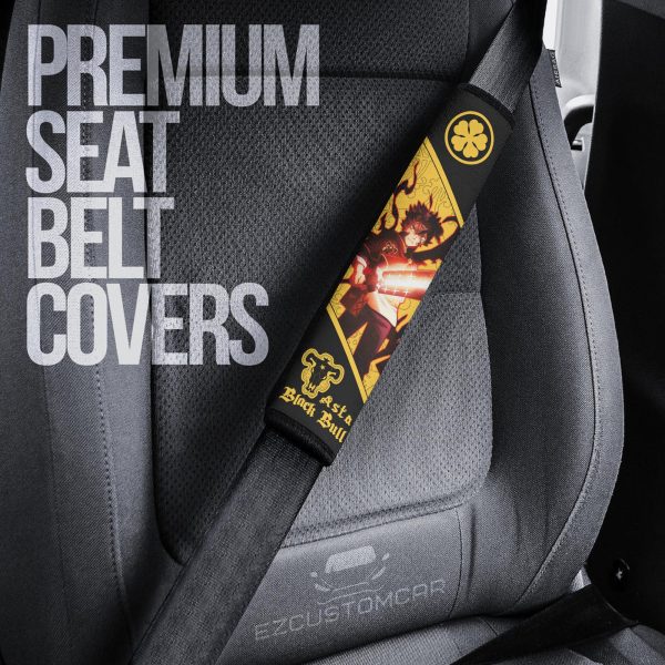black clover custom car seat belt covers perfect accessory for anime fans 0tqjv