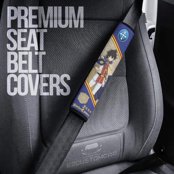black clover custom car seat belt covers perfect accessory for anime fans cw5f5