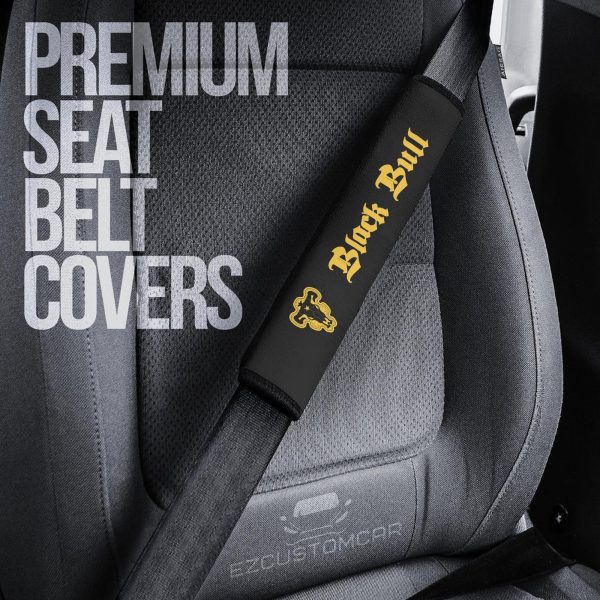 black clover custom car seat belt covers perfect accessory for anime fans oa4gy