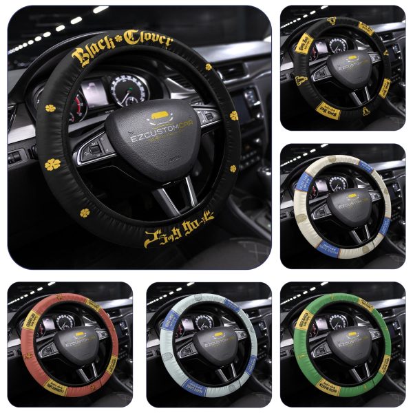 Black Clover Black Bull Anime Steering Wheel Cover