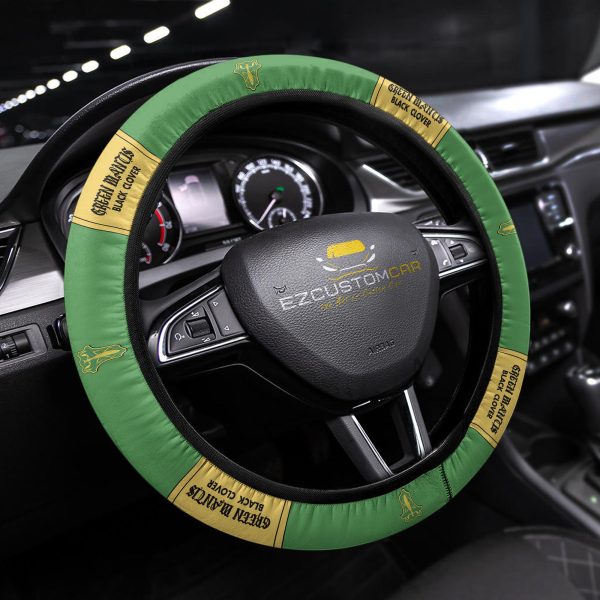 black clover squads anime steering wheel cover universal fit 15 inch jy6tj