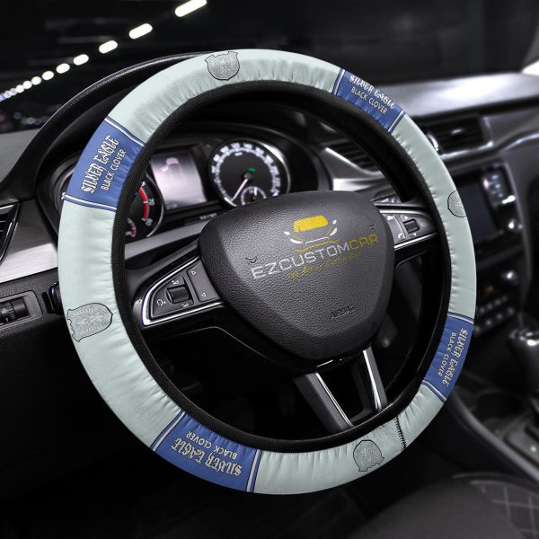 black clover squads anime steering wheel cover universal fit 15 inch vxruu