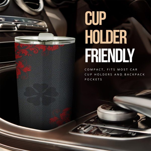 black clover symbol car tumbler cup custom black clover anime car accessories ifvi5