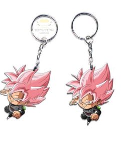 Black Goku Keychains Custom Anime Dragon Ball Car Accessories