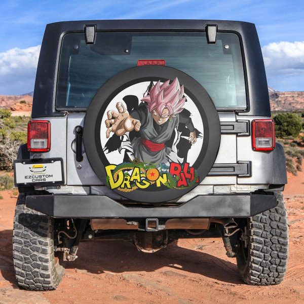 Black Goku Spare Tire Cover Custom Dragon Ball Anime Car Accessories