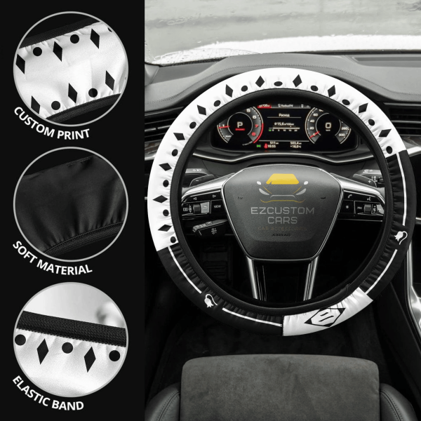 Bleach Second Division Symbols Anime Steering Wheel Cover Custom Anime Car Accessories