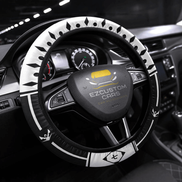 Bleach Eighth Division Symbols Anime Steering Wheel Cover Custom Anime Car Accessories