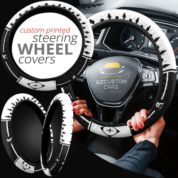 bleach tenth division symbols car accessories anime steering wheel cover iltgk