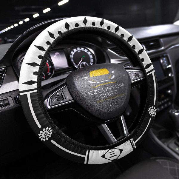 Bleach Fourth Division Symbols Anime Steering Wheel Cover Custom Anime Car Accessories