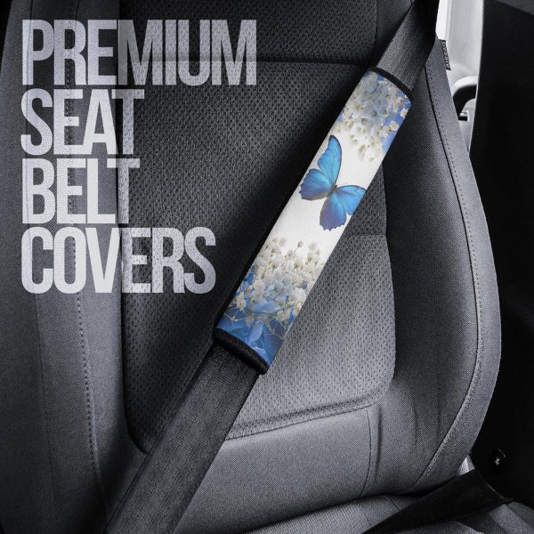 blue butterfly seat belt covers custom butterfly car accessories crbqc