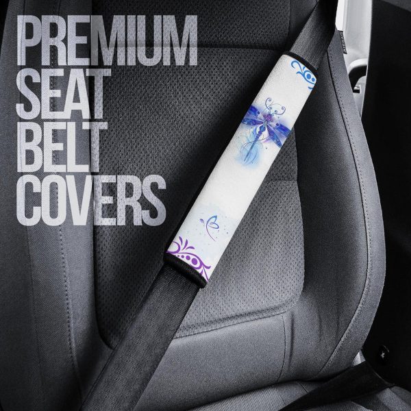 blue dragonfly seat belt covers custom dragonfly car accessories hhfpc
