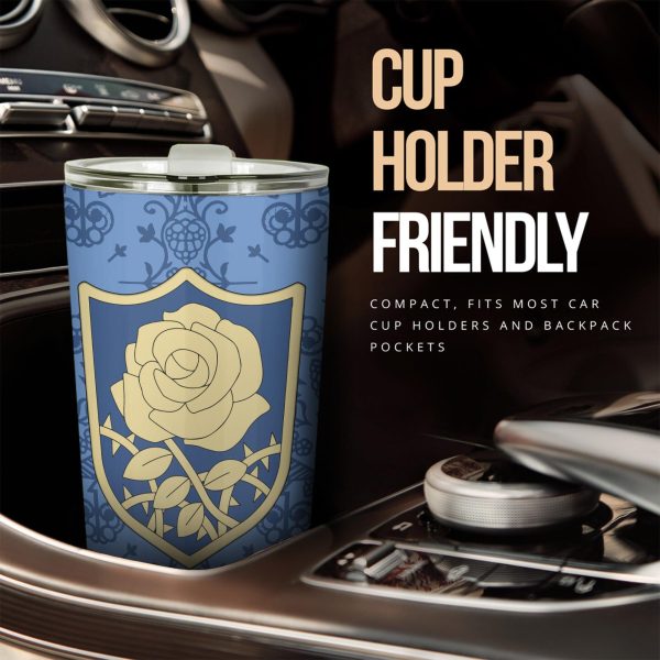 Blue Rose Black Clover Stainless Steel Tumbler Custom Anime Car Accessories