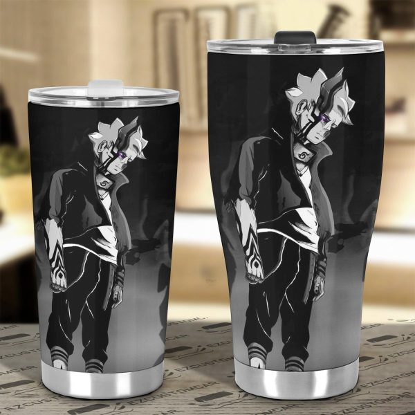 boruto car tumblers cup custom boruto black and white anime car accessories 9z677