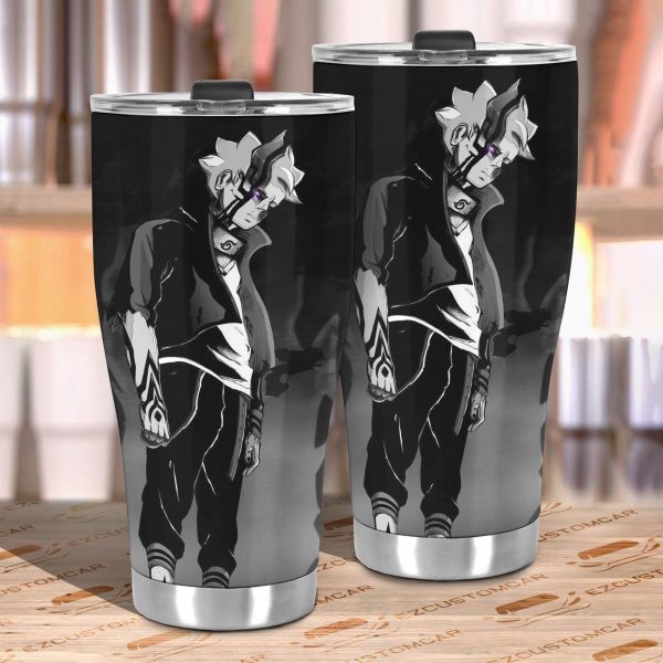 boruto car tumblers cup custom boruto black and white anime car accessories p1vlq